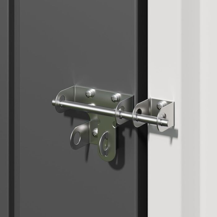 Металевий сарай для інструментів Bealife 180x162x95 см, сталевий садовий шоп, вуличний склад, дачний будиночок для двору, тераси, газону (Сірий)