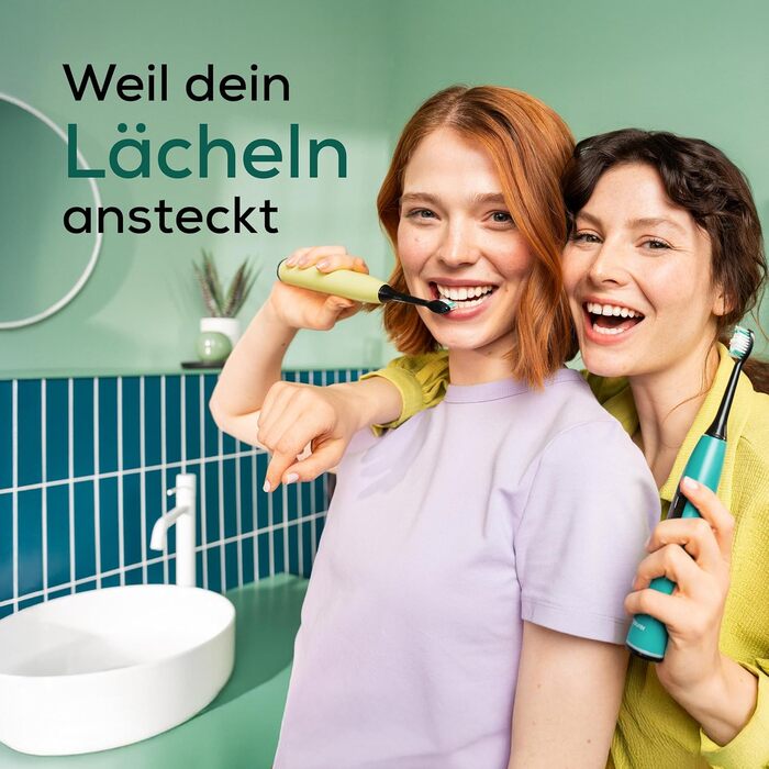 Електрична зубна щітка Beurer SC 30 Ocean Breeze: 4 режими чищення, 80 000 коливань, таймер, LED-дисплей + 2 насадки, корпус з переробленого пластику