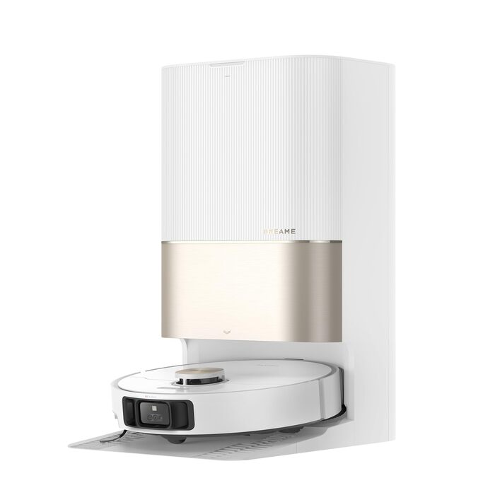 Робот-пилосос Dreame X40 Ultra з функцією миття підлоги, 12000Pa, 70°C, самоочищення, автоматичний випуск сміття, авто-дозаправка, анти-заплутування, підняті щітки