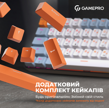 Дротова механічна клавіатура GamePro MK130R (Red) з Hot-Swap RGB Black