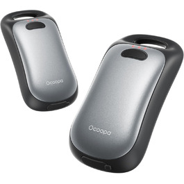 Електричні грілки для рук OCOOPA - 2 шт, водонепроникні IP45, ергономічні, 18 годин тепла, портативні, для активного відпочинку, гольфу, кемпінгу, міста (Шифер-сірий)