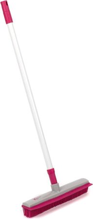 Гумова мітла Kleeneze 2-в-1 - висувна ручка, пастка для шерсті домашніх тварин, компактна та портативна
