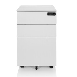 Контейнер на колесах COLOR OS I, метал, білий з кодовим замком, hjh OFFICE