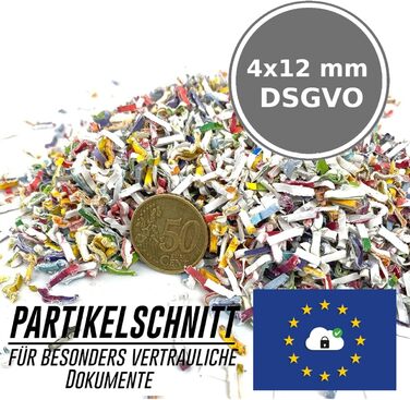Шредер для паперу Reisswolf, 120 аркушів, автоматичний, P4, з контейнером 19л, тихий (65dB), кросс-різ/партикул-різ, автоматичне вимкнення