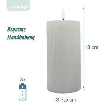 Набір з 4 LED-свічок Relaxdays, 18 см