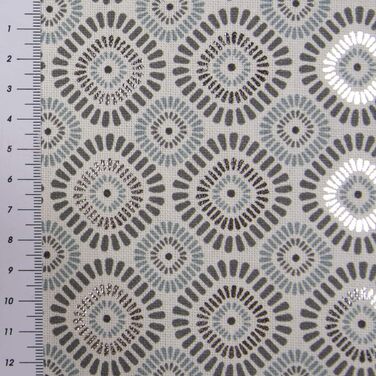 Наволочка на подушку квіти мандала білий сірий синій сріблястий, різні розміри (30x50см)