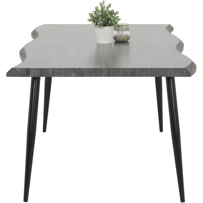 Обідній стіл Hela Gabi з імітацією текстури дерева, квадратний, 180x100 см, акція (акція)