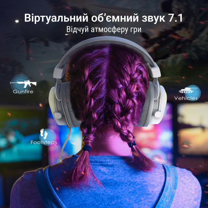 Гарнітура Fifine RGB H6W
