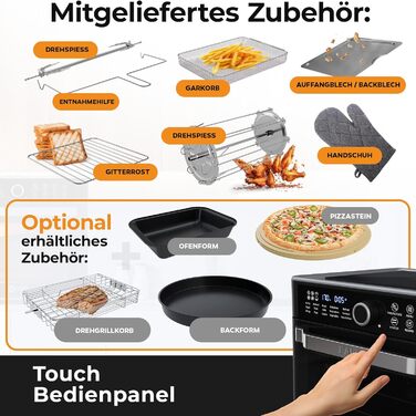 Фритюрниця аеро Balter HL-551T, 5.5 л, чорна, 12 програм, з вікном, 100 рецептів