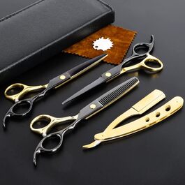 Перукарські ножиці M&LD з чорного золота