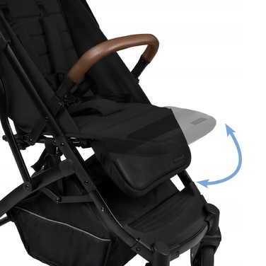 Компактна прогулянкова коляска Kidwell Colmer UP Black — легка, маневрена, складана