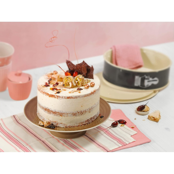 Форма для випікання пирогів Kaiser Inspiration Plus, 28 см, кругла, з 2 днами, для плоских та трубчастих пирогів, антипригарне покриття, виймається, випічка без клею