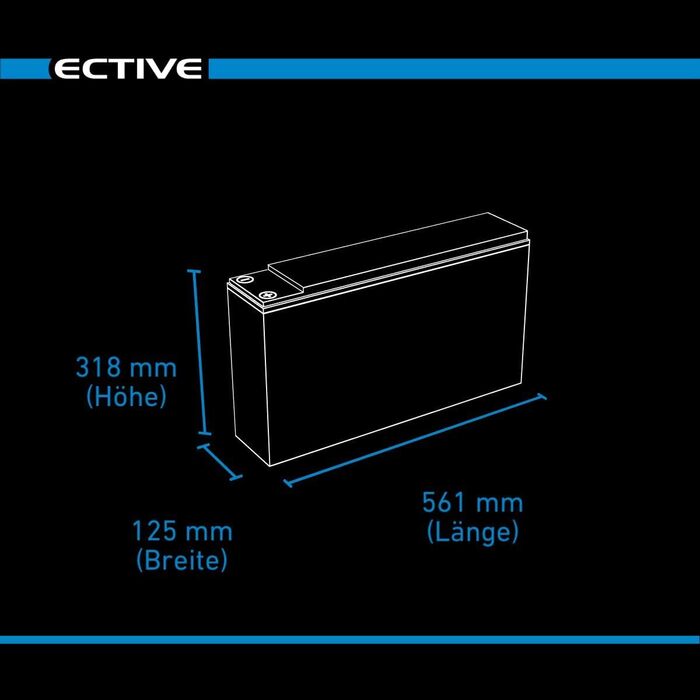 Акумулятор DC230-12V, 230Ah, стійкий до циклів, не потребує обслуговування, захищений від протікання - акумулятор VRLA глибокого циклу, сонячна батарея, акумулятор для човнів, акумулятор для каравану, кемпер 230 Ач