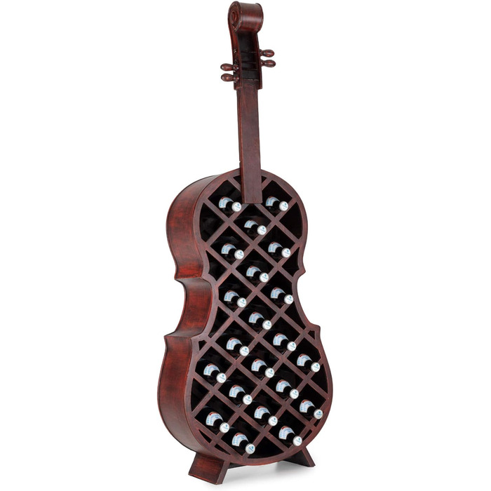 Стеллаж для вина Stradivino на 21 пляшку: дерев'яний винний ретро-стенд, ручної роботи, висота 135 см