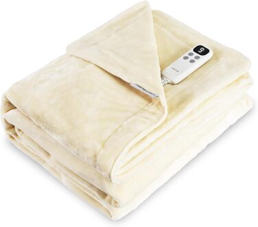 Електрична ковдра Cecotec HeatConfort 160x130 см, 115 Вт, 10 температурних режимів, LCD-контролер, таймер