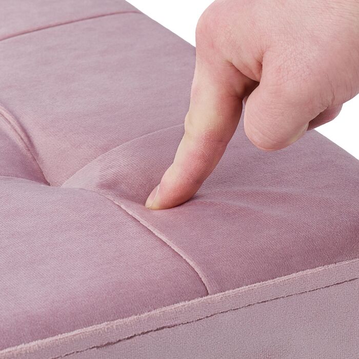 Relaxdays Rosa - Пуф з оксамиту