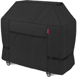 Чохол для газового гриля Porch Shield 147x61x117 см, водонепроникний, світлостійкий, 600D, для Weber, Brinkmann, Char-Broil, чорний