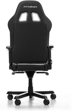 Ігрове крісло DXRacer King K99, шкірозамінник, чорно-сірий, до 200 см