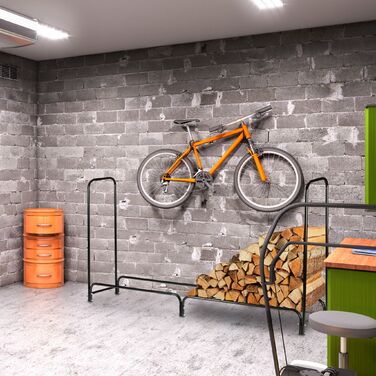 Стильна полиця для дров Relaxdays з металу