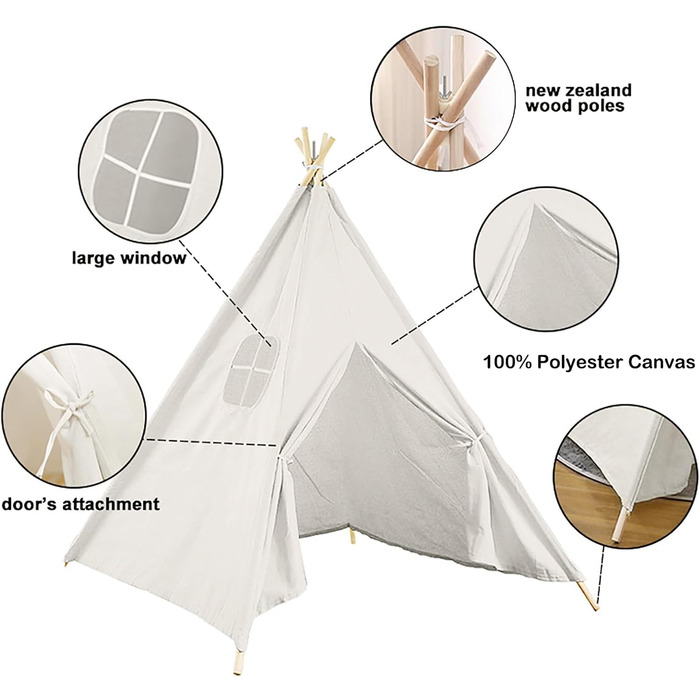 Дитяче намет-типі ChicSoleil для гри в приміщенні та на вулиці