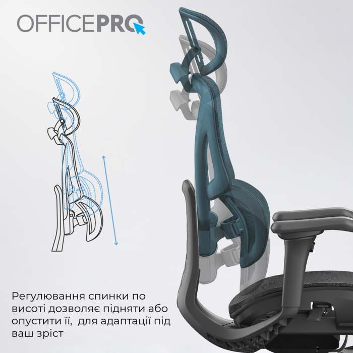 Крісло офісне OfficePro OC950B Black