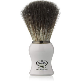 0196745 - Pennello da Barba in Fibra 'Black Hi-Brush', Bianco, 0196745 - Pennello da Barba in Fibra 'Black Hi-Brush', Bianco