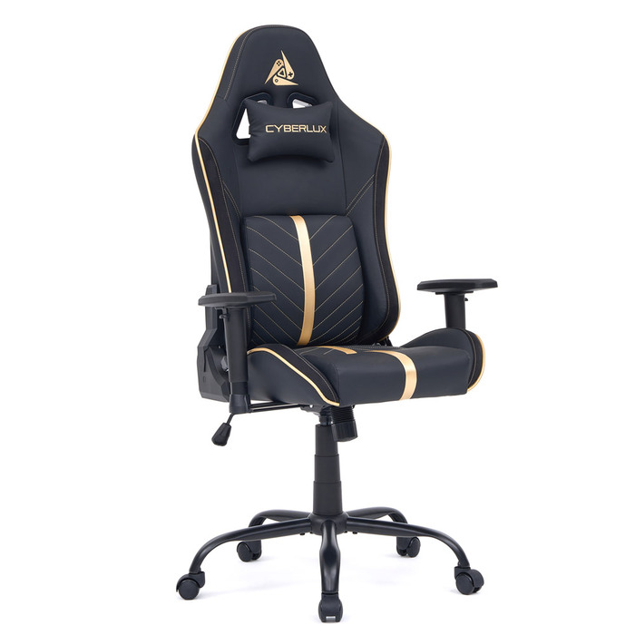 Ігрове крісло Cyberlux GM-6322 з тканини, чорне (арт. GM-6322 FB (знижка))