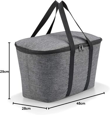Сумка-холодильник Reisenthel Carrybag Twist Silver для покупок з ізотермічною сумкою-органайзером
