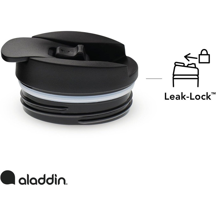 Термокружка Aladdin Barista Java з нержавіючої сталі 0.47L - Leak-Lock, для кави To Go, зберігає тепло 4 години, без BPA, придатна для миття в посудомийній машині (473 мл, Бордовий)