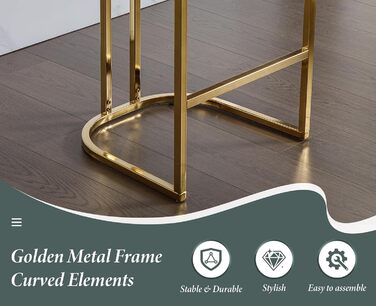 Набір з 2 барних стільців з велюру з золотистими ніжками, з підлокітниками та спинкою для кухонного острова/домашнього бару (зелений)