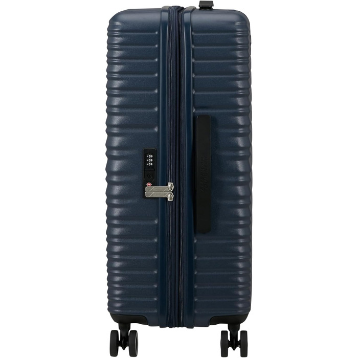 Набір валіз American Tourister Aerotech (3 шт.): ручна, середня, велика, розширювана, з TSA-замком, блакитний (Металевий Navy)