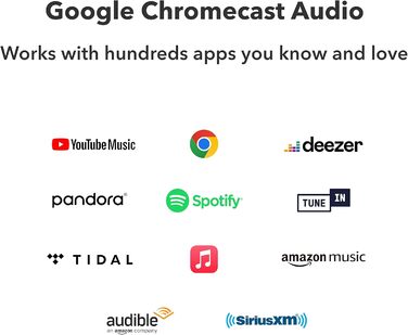 Сумісність з Alexa/Siri/Google, 2, Chromecast Audio, Multiroom Streamer, Hi-Res Audio