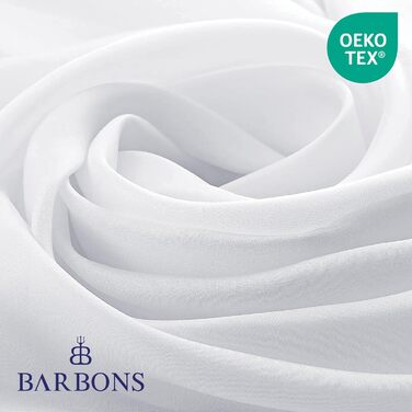 Простирадло BARBONS Premium Fitted Sheet 160x200 см сертифіковане Oeko-TEX, 100 бавовняне простирадло, простирадло з трикотажу, простирадло, висота матраца до 25 см ( 160x200 2 шт. ) (Простирадло 180x200 см (2 шт. ), Біле)