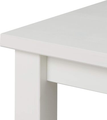 Стол журнальний/письмовий Hagge Home скандинавський, білий, 75x38x75 см