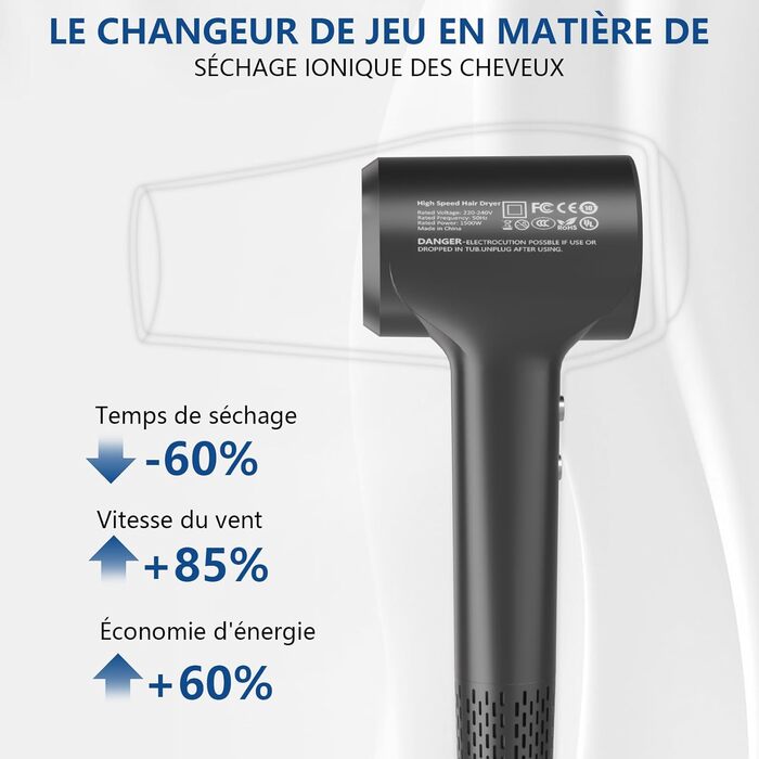 Іонний фен для волосся, багатофункціональний стайлер, багатоколірний