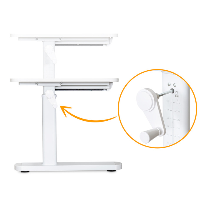 Дитячий стіл Evo-Kids TH-215 Lite White (арт.TH-215 W Lite)