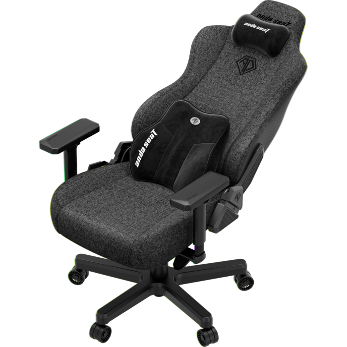 Крісло ігрове Anda Seat Kaiser 3E Dark Grey Fabric Size XL