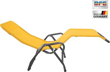 Крісло для відпочинку біля басейну MFG, антрацит/жовтий (3 фути)