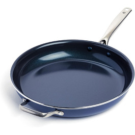 Сковорідка Blue Diamond 14', без PFAS, можна мити в посудомийній машині, можна мити в духовці, синя