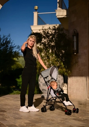 Дитячий візок-парасолька Lorelli VAYA, рожевий (вага 4,40 кг), складаний