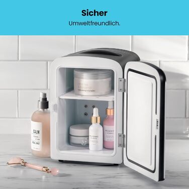 Chefman Iceman – міні-холодильник 4л, з підігрівом, для косметики та перекусів, AC/DC, для дому/авто/спальні