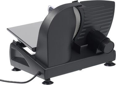 Електрична швейцарська машина для нарізання Allesschneider AS190 DUAL 200W з нержавіючої сталі з хвилястим та гладким лезом, компактна, професійна, для нарізання хліба та інших продуктів, регулювання 0-15 мм