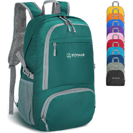 Легкий складной рюкзак ZOMAKE - упаковваеме рюкзаки об'ємом 30 л, невеликі складні рюкзаки, похідний рюкзак, сумка для жінок і чоловіків, походи на відкритому повітрі (темно-зелений)