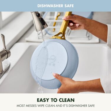 Набір сковорідок GreenPan з антипригарним покриттям, 25.4 см та 30.5 см, кераміка, без PFAS, нержавіюча сталь, для духовки та посудомийної машини, колір мох, 10' та 12' сковорода