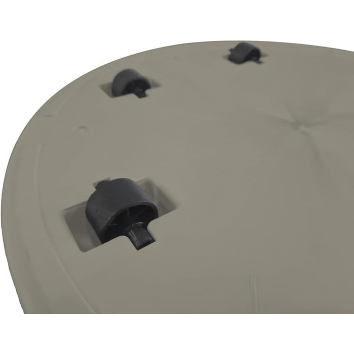 Крехер XXL круглий горщик для рослин / горщик для квітів, діаметром 79 см / 58 см, на колесах! Чудовий акцент для саду, тераси, ресторанів та комерційних приміщень! (XL-Ø58cm) (XL (Ø58cm) - 2 шт, Коричневий)