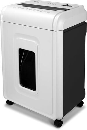 Шредер для паперу P5, 16 листів, для конфіденційних документів, з безшумною роботою, зріз у вигляді хреста, 2x12 мм, сумісний з GDPR