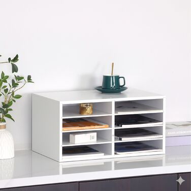 Організатор для документів Relaxdays з бамбука, 8 відділень