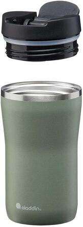 Термокружка Aladdin Barista Java з нержавіючої сталі 0.47L - Leak-Lock, для кави To Go, зберігає тепло 4 години, без BPA, можна мити в посудомийній машині (251 мл, Sage Green)