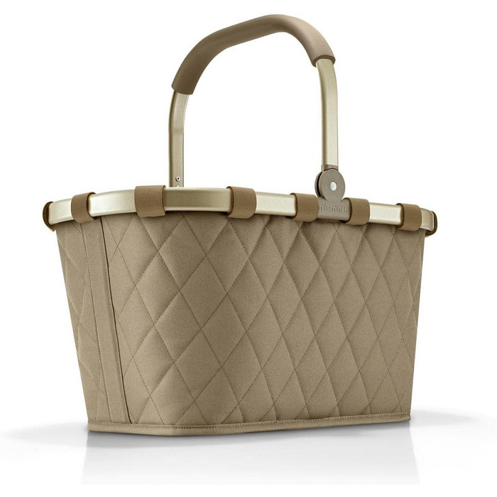 Сумка-шопер Reisenthel Carry Bag Frame Rhombus Olive – велика містка сумка з внутрішньою кишенею, водонепроникний дизайн
