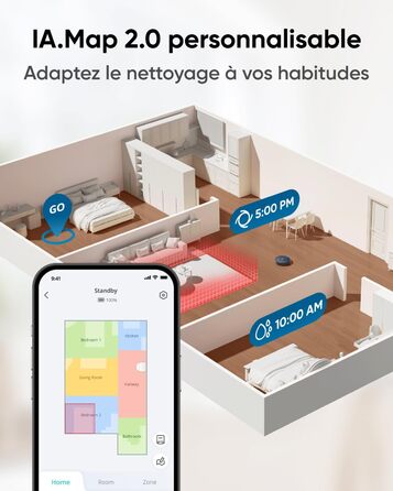 Робот-пилосос Eufy X10 Pro Omni з функцією миття та авто-дозаправкою, 8000Pa, 2 мопи з автомийкою та сушінням (відновлений)